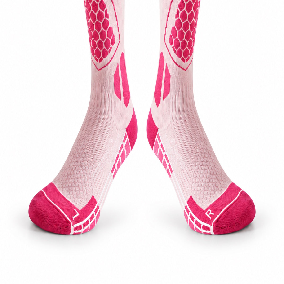 DWZ04 | Long Wool Blend Ski Socks | Calf Support and Smooth Toe Seam