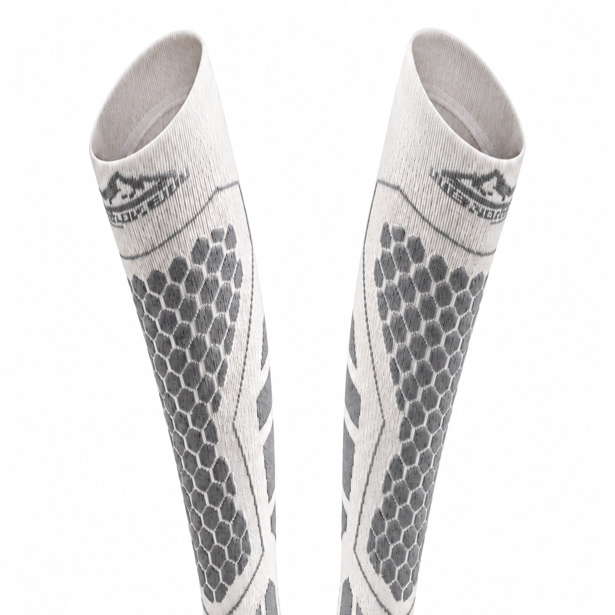 DWZ04 | Long Wool Blend Ski Socks | Calf Support and Smooth Toe Seam