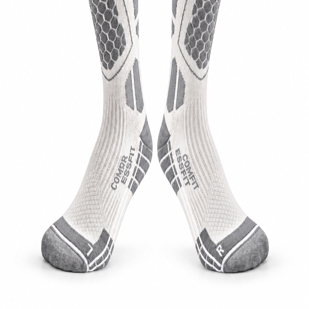 DWZ04 | Long Wool Blend Ski Socks | Calf Support and Smooth Toe Seam