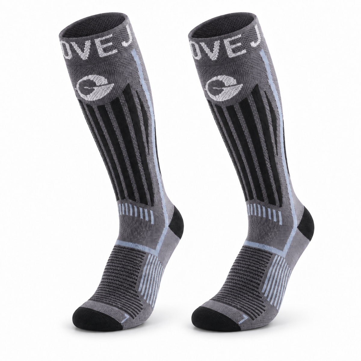 DWZ20 | Wool Blend Ski Socks | Zoned Cushioning and Graduated Compression