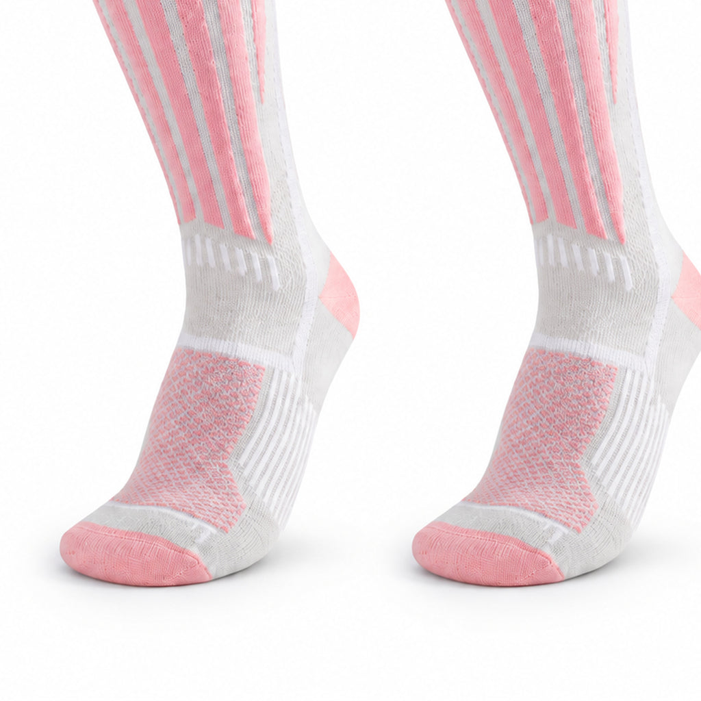 DWZ20 | Wool Blend Ski Socks | Zoned Cushioning and Graduated Compression