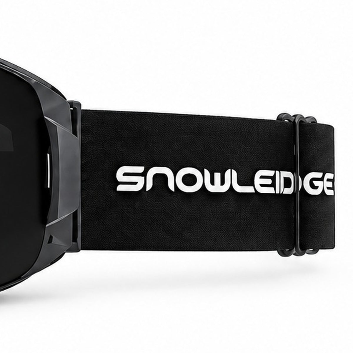 HB-29 | Ski Goggles | Magnetic Lens System, Side Lock | Skiing and Snowboarding-Black Lens / Black Frame / Black Strap-Snowledge