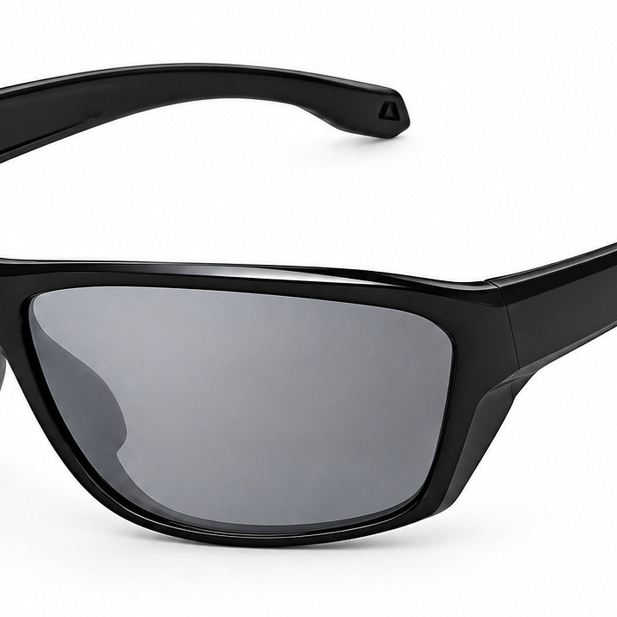 HB-529 | Sports Sunglasses | Spherical Lens, Soft Neck Strap | Outdoor Sports-Gray Lens / Black Frame-Snowledge
