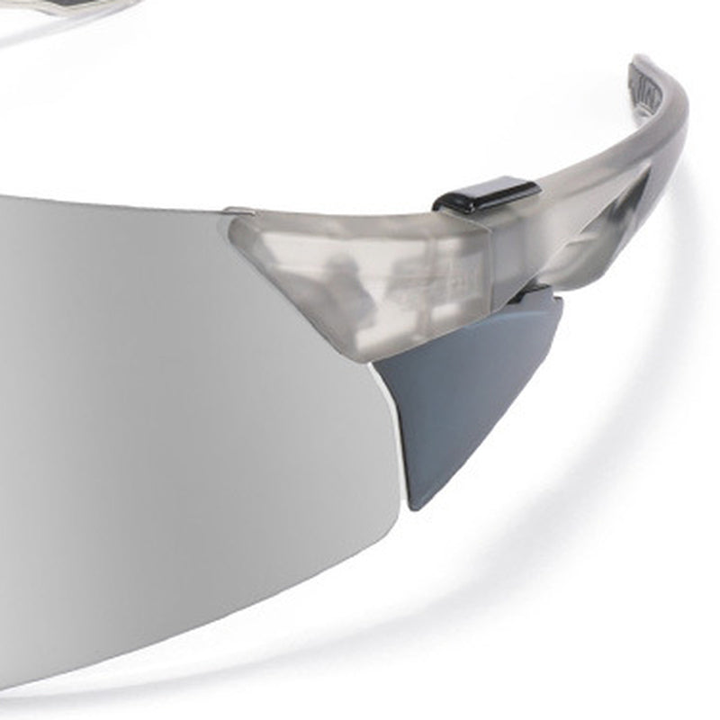 HB-546 | Sports Sunglasses | Cylindrical Lens, Adjustable Nose Guard | Sports Use-Gray Lens / Gray Frame-Snowledge