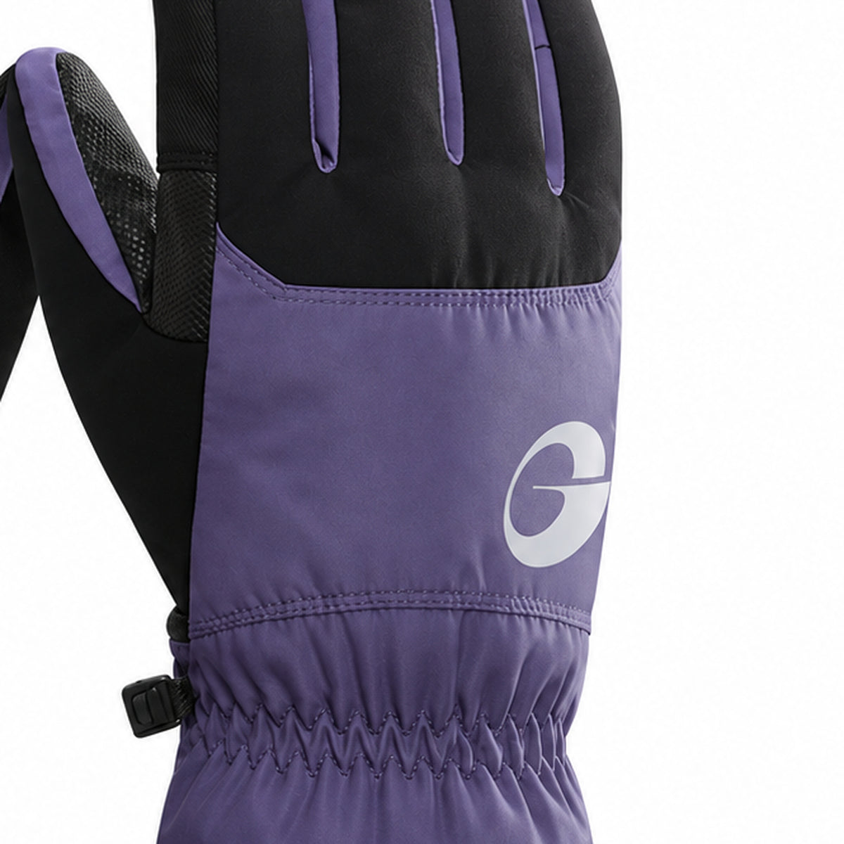 SK45 | Ski Gloves | TPU Waterproof Membrane and Sheepskin Palm-Dark Purple-Snowledge